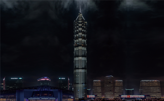 ROLEDS outdoor facade lighting solutions for JIN MAO Tower